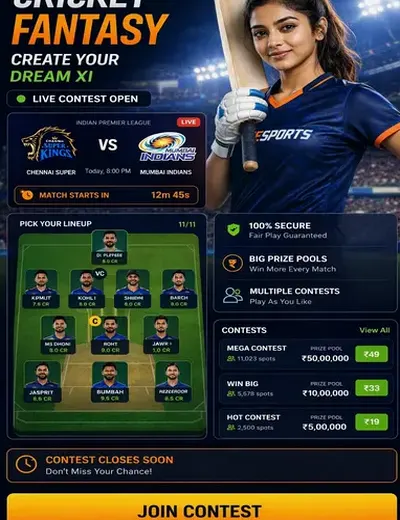 Comeno1 (come no 1) fantasy cricket & matchday visual 3